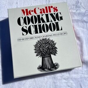 McCall's‎ Cooking School Cookbook Binder Step-by-Step Recipes Vintage